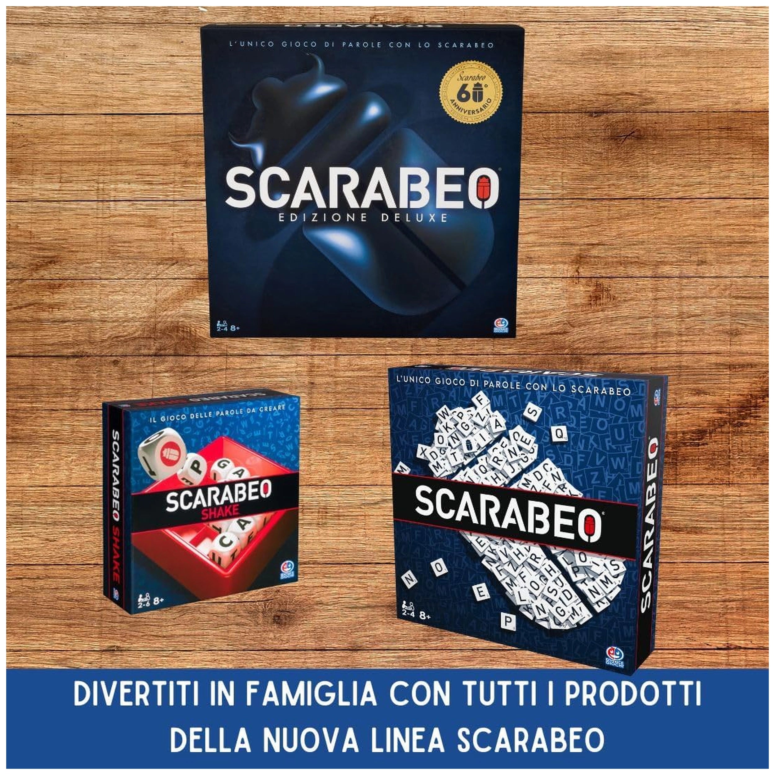 Spin Master - Scarabeo New Edition Board Game Set - Italian Edition