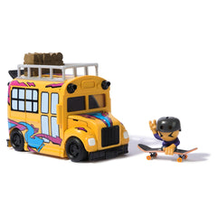 Tech Deck Sk8 Crew – Ultra Sk8 Bus, skatepark transformable 2 en 1