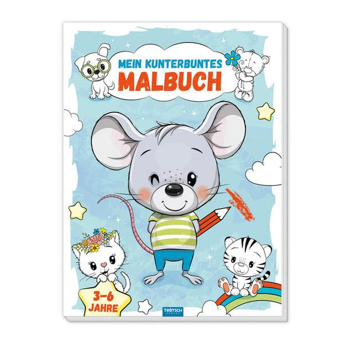 TRÖTSCH - Livre de coloriage Mon livre de coloriage coloré - Arts et loisirs créatifs