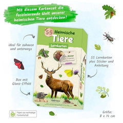 TROTSCH - Cartes d'apprentissage Animaux natifs Livres - Édition allemande