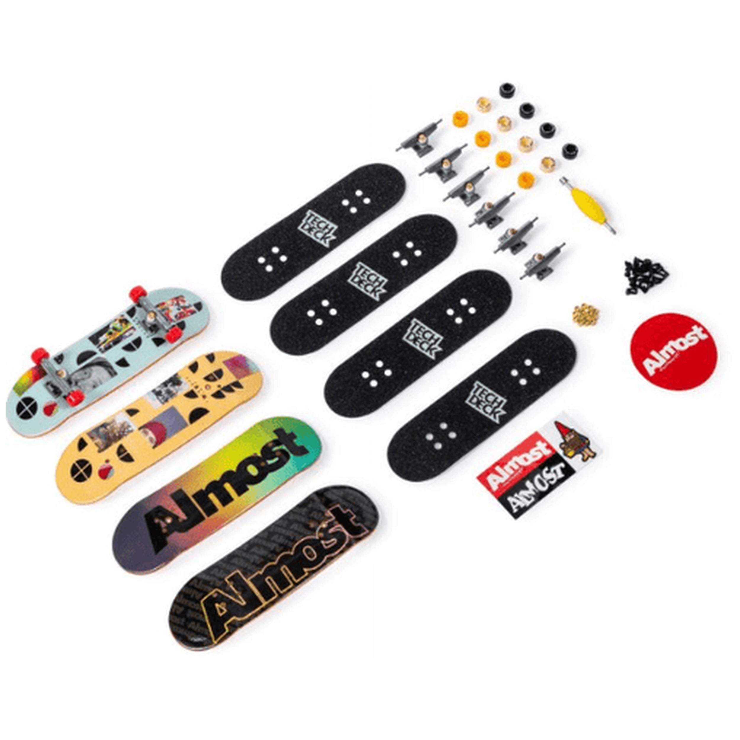 Tech Deck - 96mm Fingerboard with Authentic Designs 4 Pack- Assorted