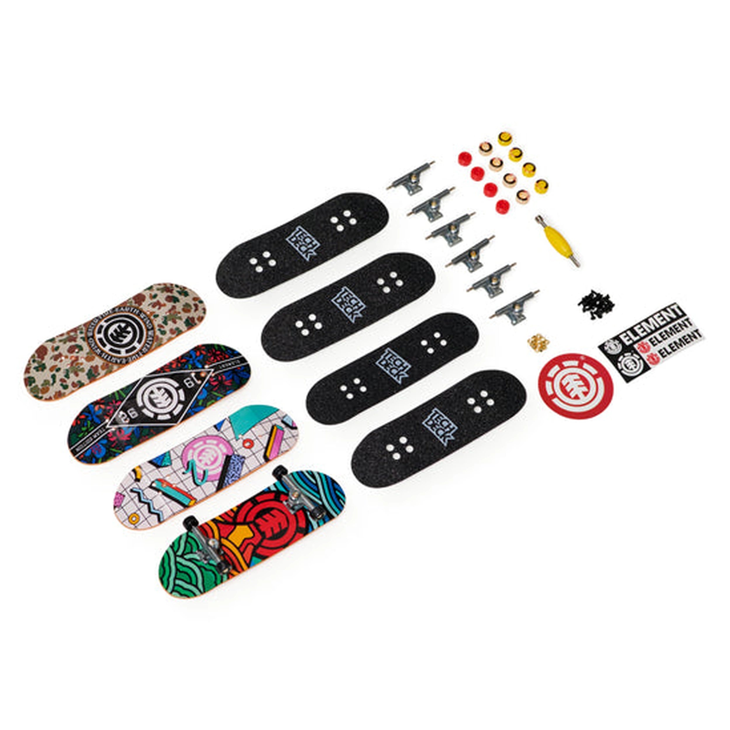 Tech Deck - 96mm Fingerboard with Authentic Designs 4 Pack- Assorted