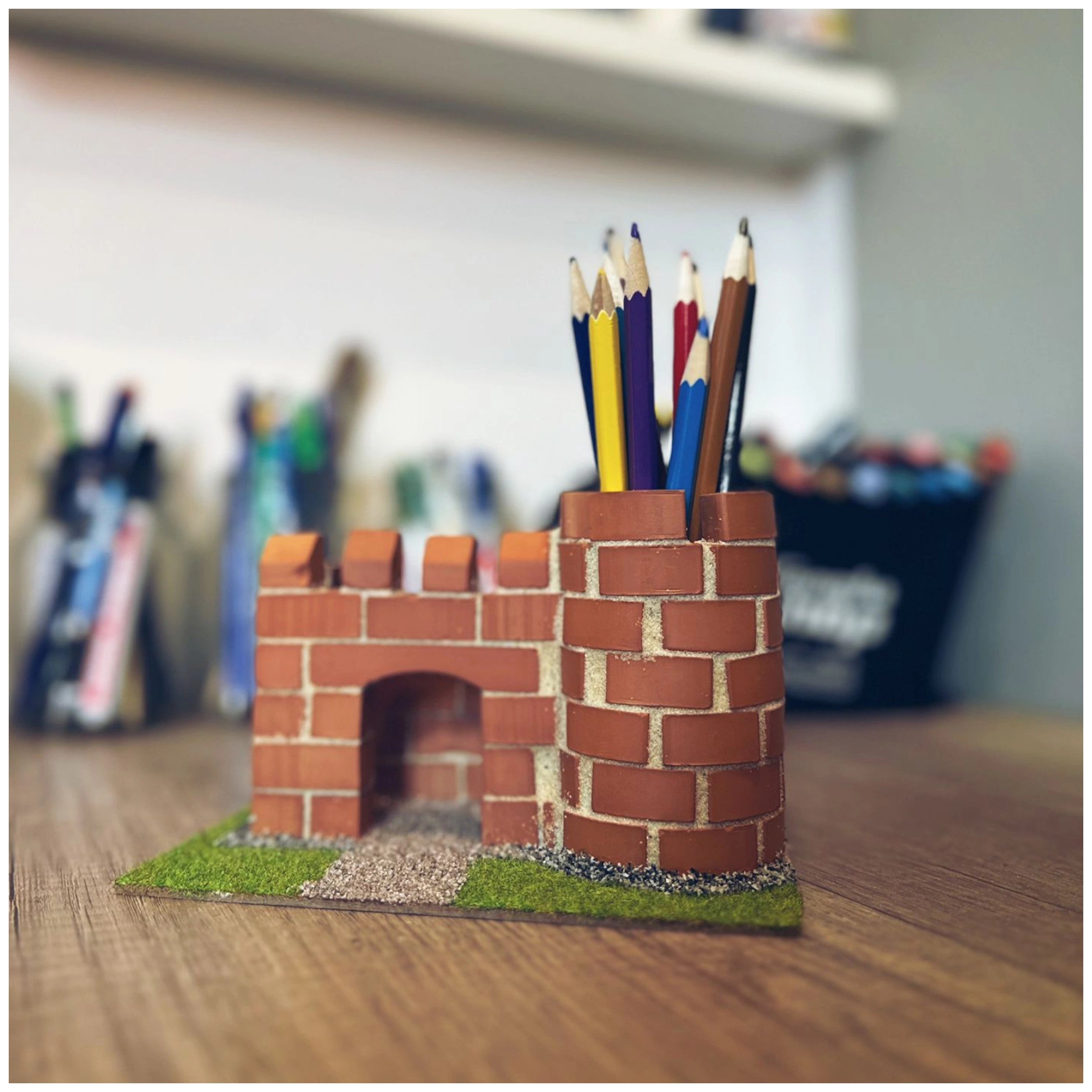 Teifoc - Château avec porte-stylo 100 pièces - Loisirs créatifs