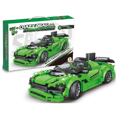 Teorema - Jeux de construction - Supercar Drag Racing Verte - 5 Ans+ - Apprentissage STEM