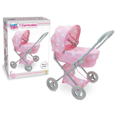 Teorema - Dolls Playsets - Baby Teo Deluxe Doll Pram - Pink - 3 Yrs