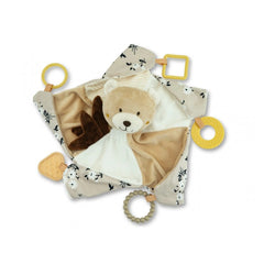 Teorema - Hochets - GoGo Dou Dou ours en peluche 30cm - 0 Mois - Jeu sensoriel