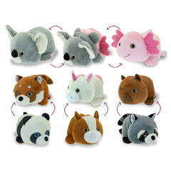Teorema - Reversible Exotic Animal Flip Plush Assortment - Stuffed Animals
