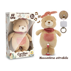 Teorema - Peluches - Ours en peluche musical GoGo - Lavable - 0 Mois - Aide au sommeil
