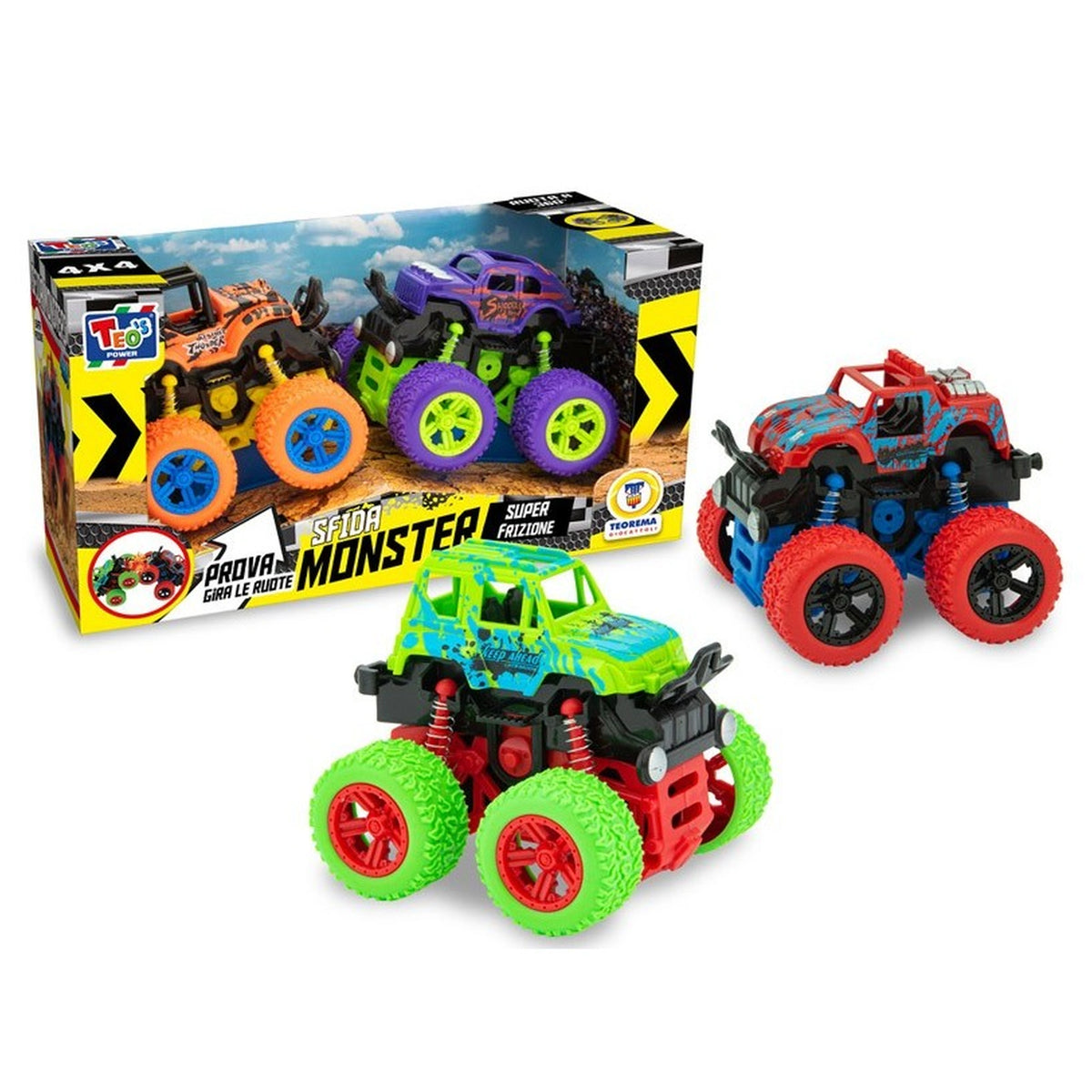 Teorema - Teos-Monster-Truck-4x4-Challenge-Set - Play-Vehicles