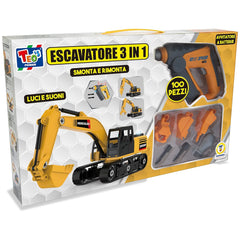 Teorema - Teos-Power-3in1-Excavator-Play-Vehicles
