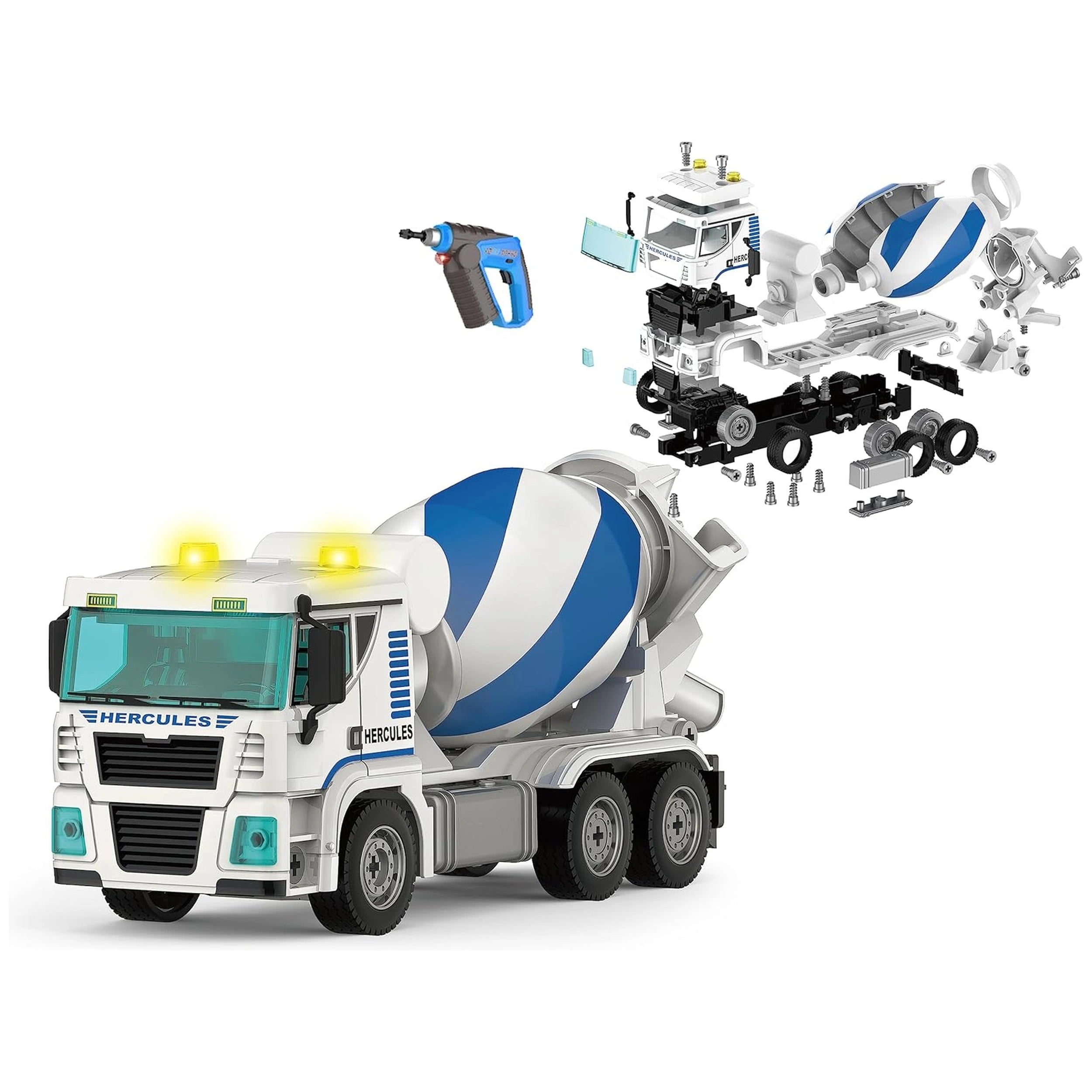 Teorema - Teos Power Betoniera Giocattolo da Costruire - Play Vehicles