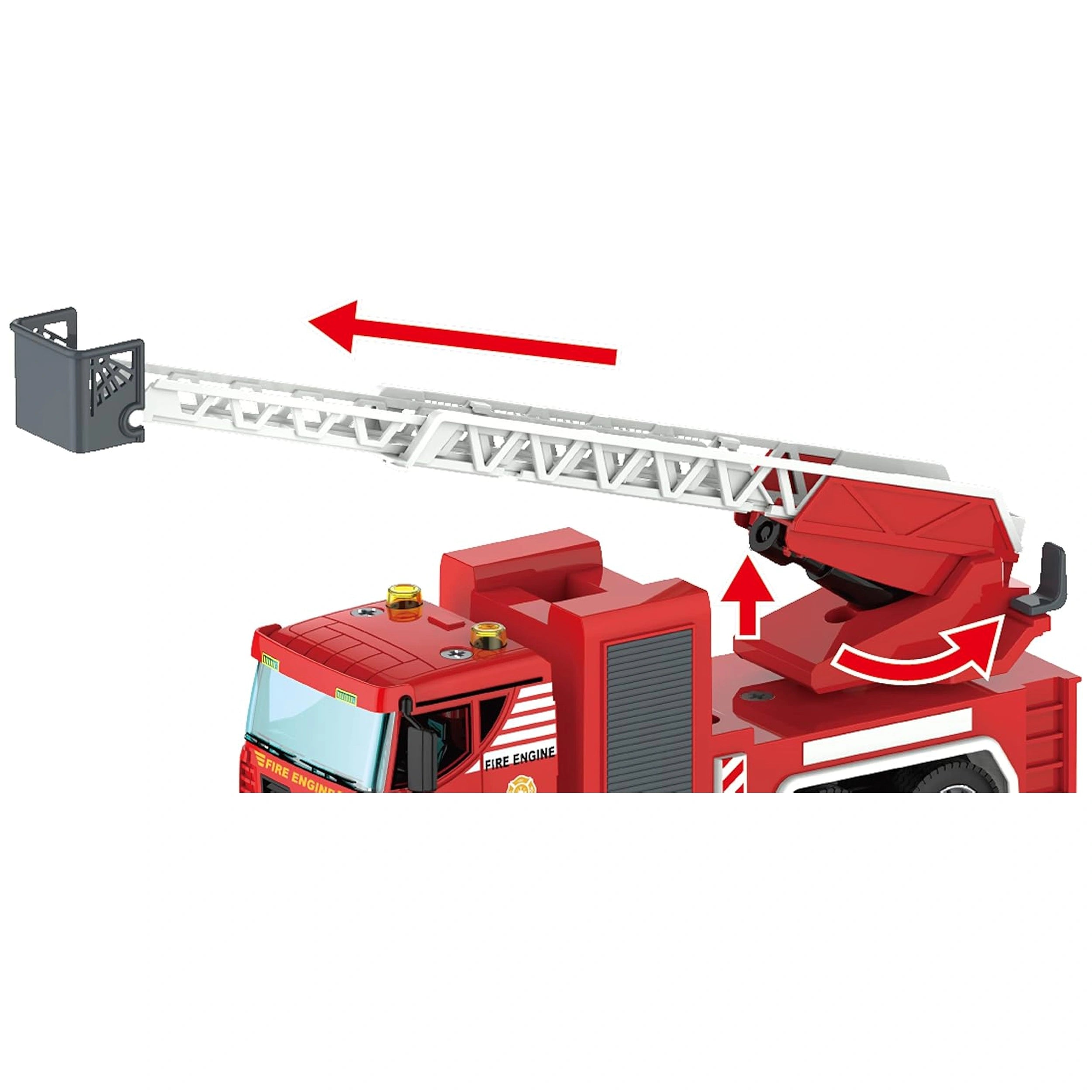 Teorema - Teos Power Fire Truck Building Set - Play Vehicles