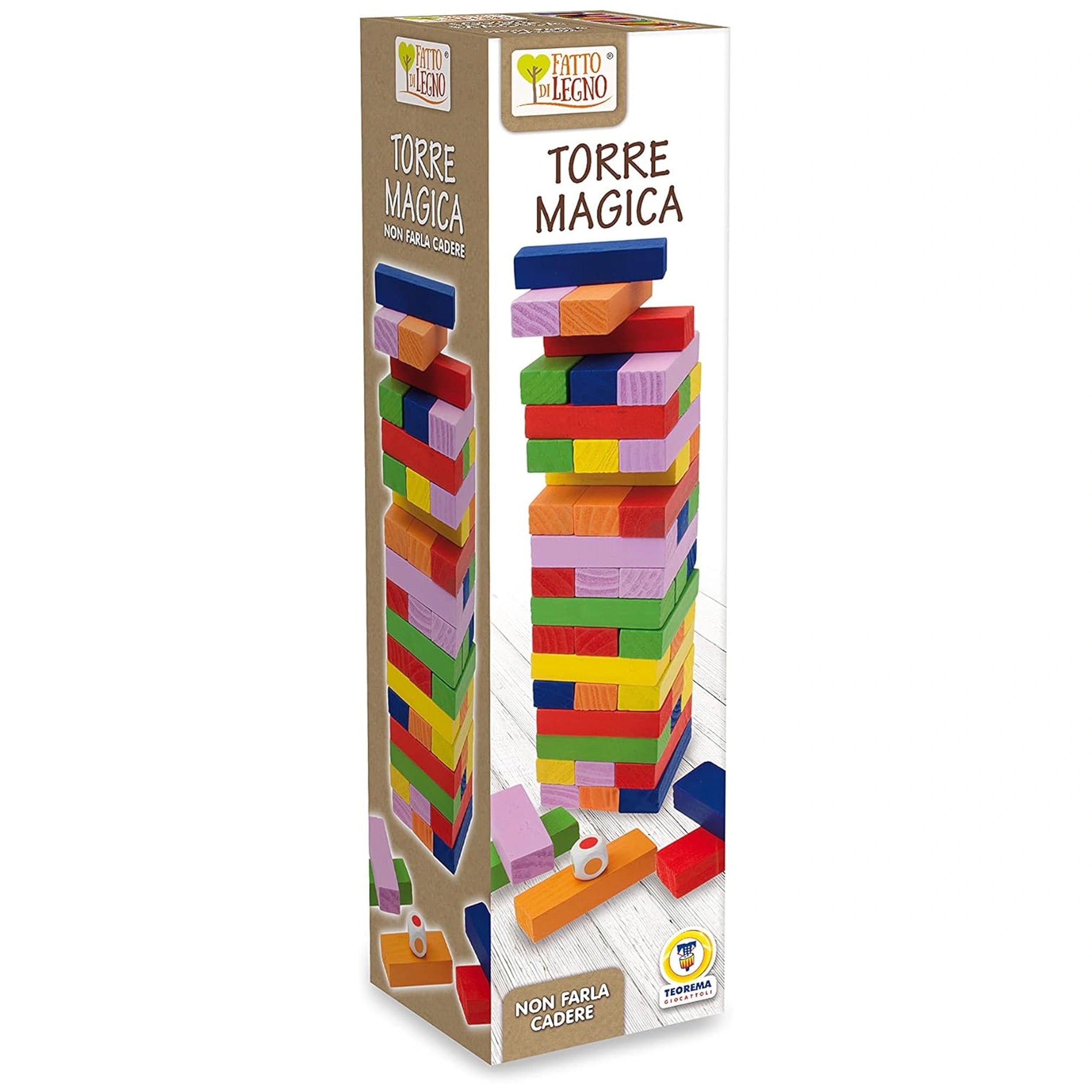 Teorema - Wooden Magic Coloured Tower - Board Games