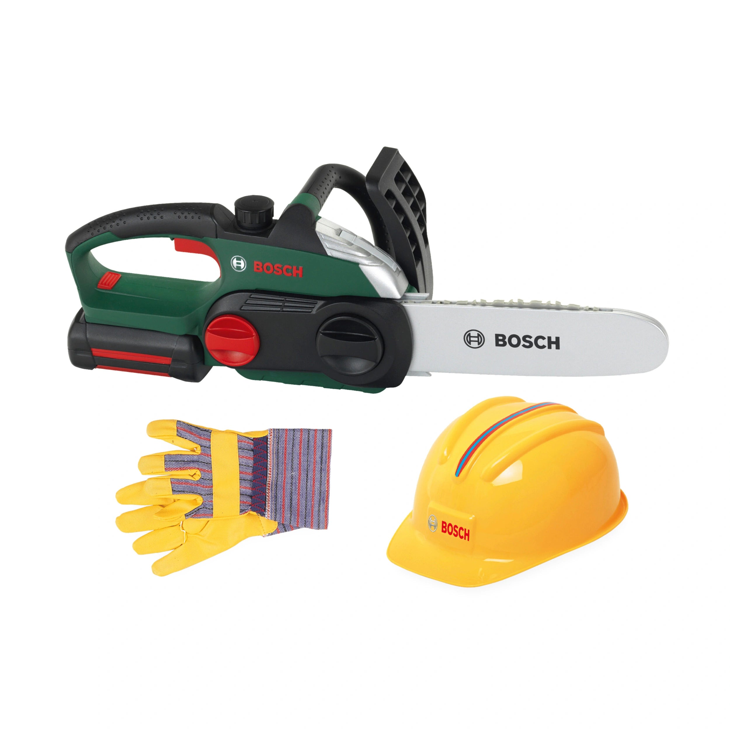 Theo Klein - Bosch - Chainsaw Ii - Helmet - Gloves - Pretend Professions And Role Playing