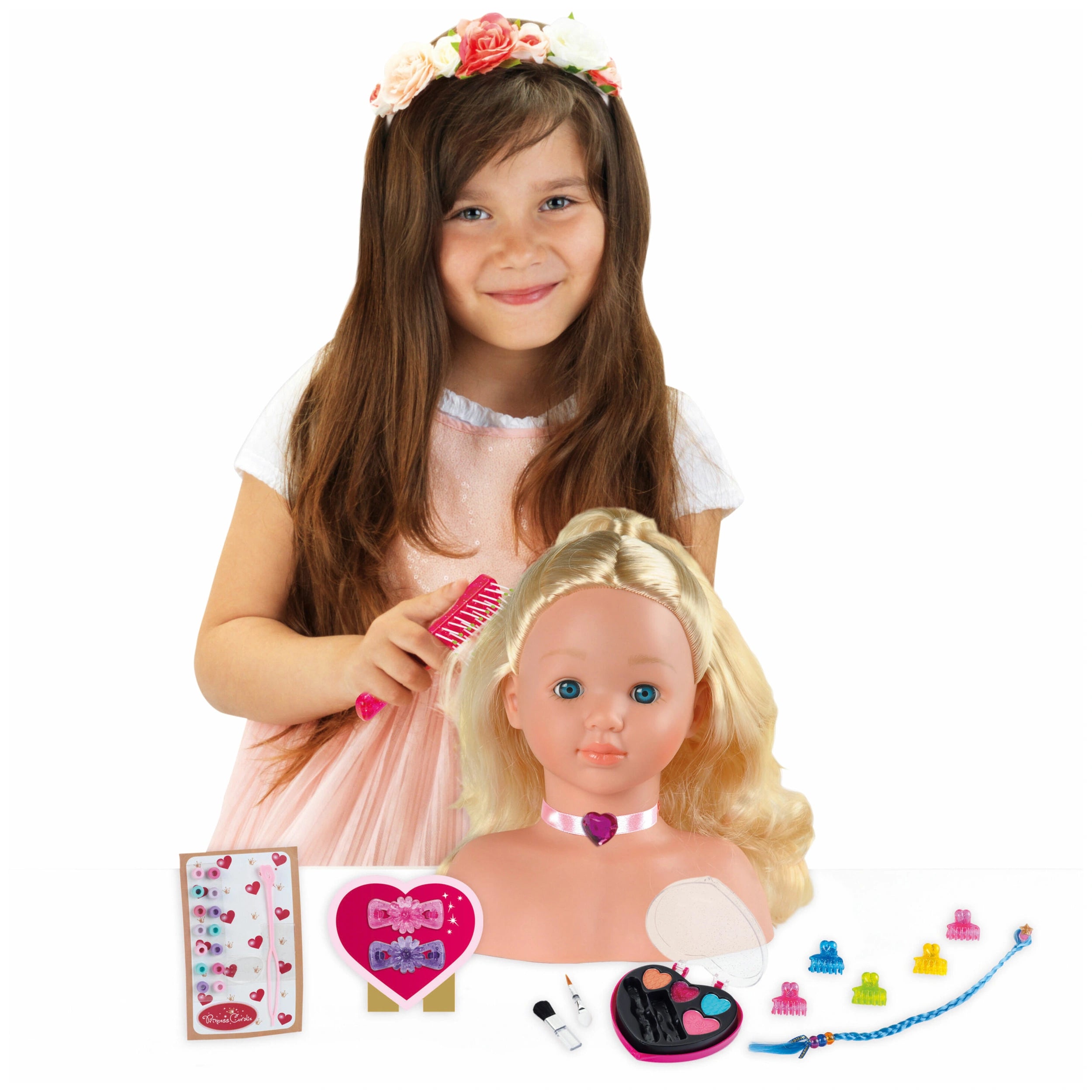 Theo Klein - Make-Up And Hairstyling Head Little Sophia - Dolls Playsets And Toy Figures