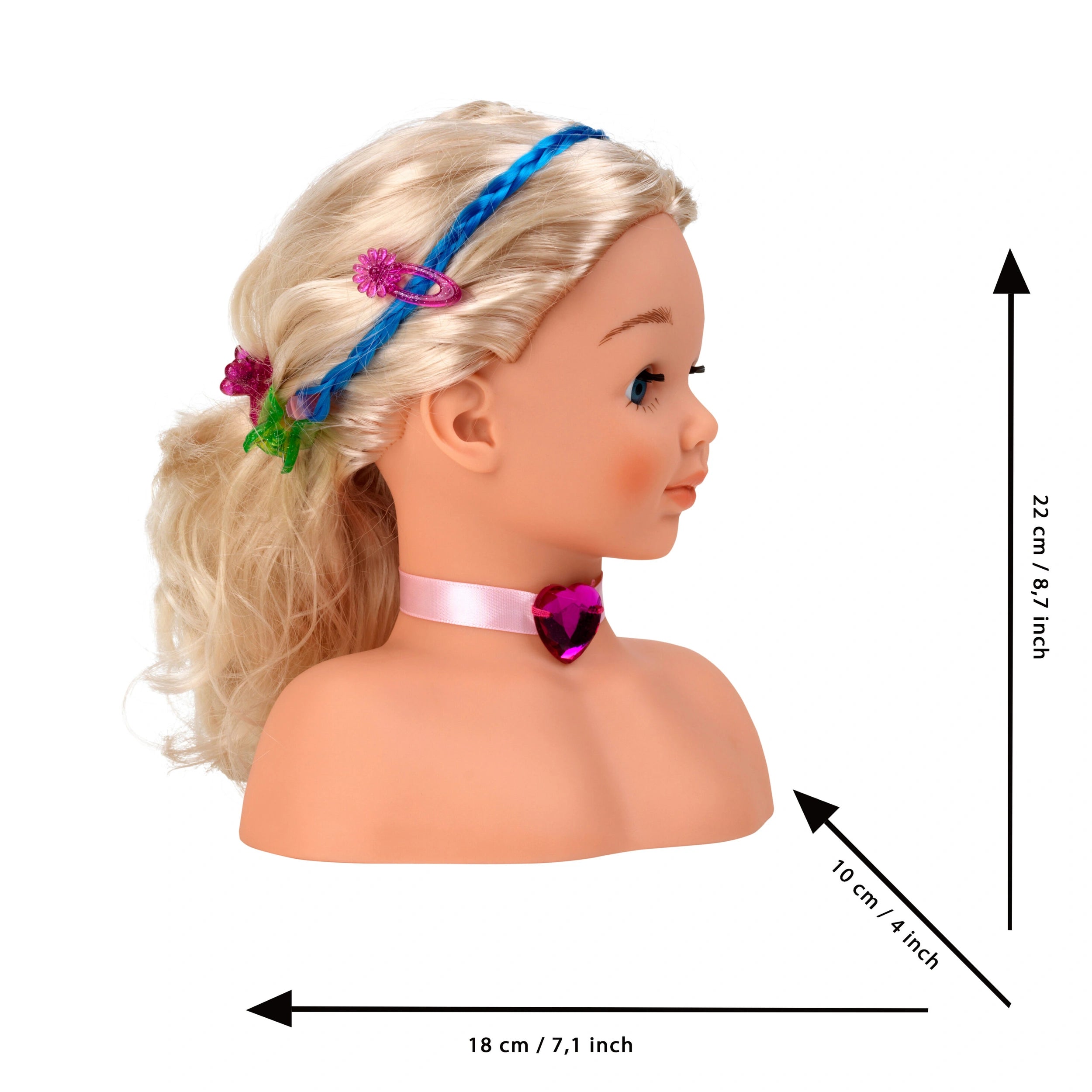 Theo Klein - Make-Up And Hairstyling Head Little Sophia - Dolls Playsets And Toy Figures