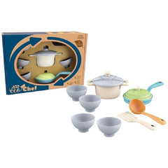 Toys Garden - Eco Chef Set Cucina 12 Pezzi Sostenibile - Pretend Professions & Role Playing