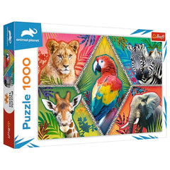 Trefl - Puzzle de 1000 Pièces - Puzzles - 14 - Animaux Exotiques - TRF10671