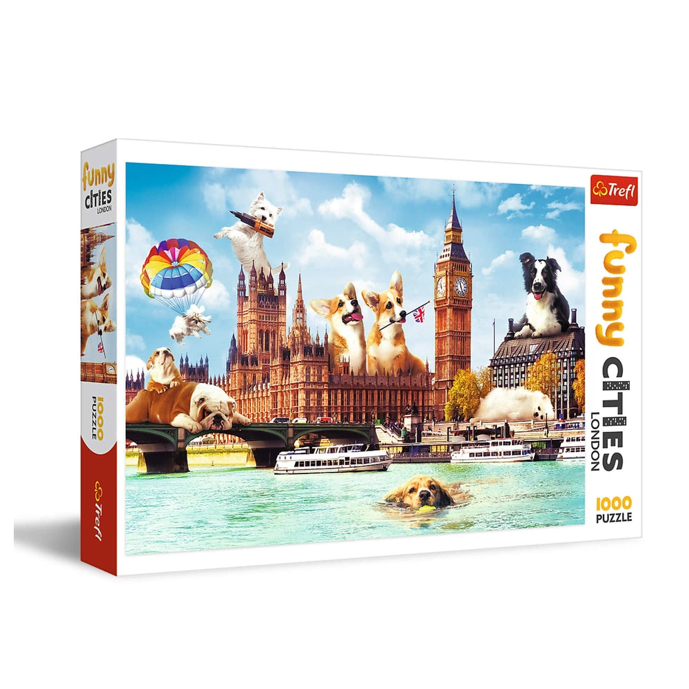 Trefl - Funny Cities : Dogs in London - Puzzles - 14+ - TRF10596