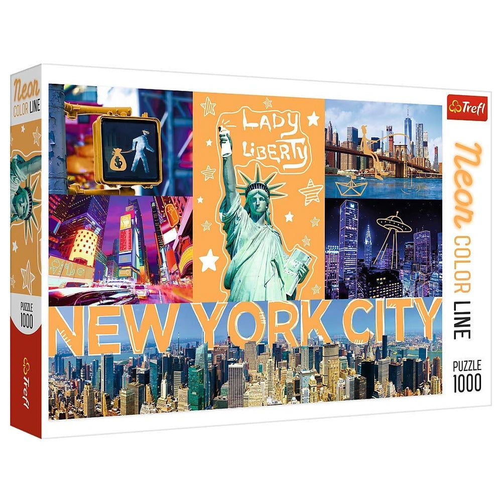 Trefl - Neon Color Line : Neon City - Puzzles - 14+ - TRF10579