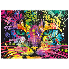 Trefl - Woodcraft Colorful Cat - Puzzles - +12 - TRF20148