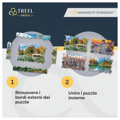 Trefl - Puzzle UFT 1500 Pièces - Coucher de Soleil Romantique Oia, Santorin - 14+ - TRF26195