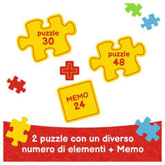 Trefl - 2 Puzzles en 1 + Mémos - Puzzles - 3 - TRF93333