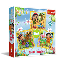 Trefl - 3 Puzzles en 1 - Wissper Un Voyage Fantastique - Puzzles - +3 - TRF34834