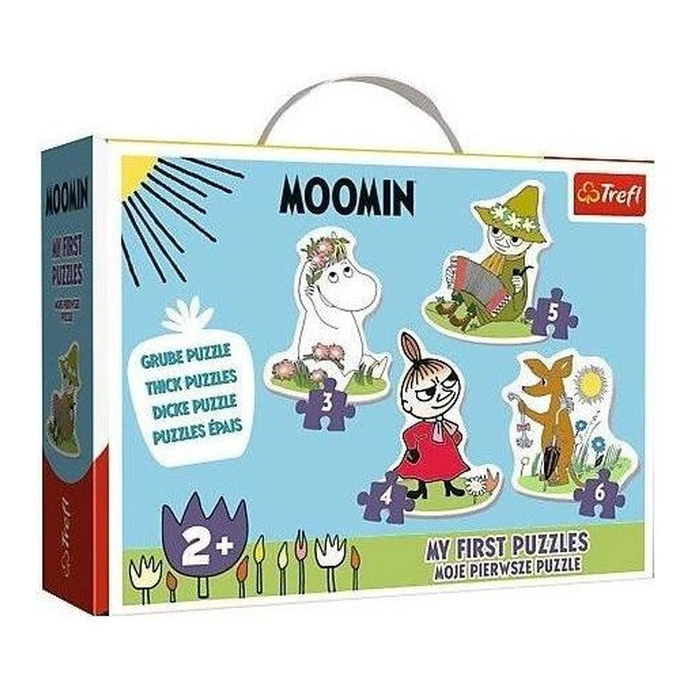Trefl - Happy Moomins 4 Puzzles en 1 Puzzle en Forme - Puzzles - +2 - TRF36094