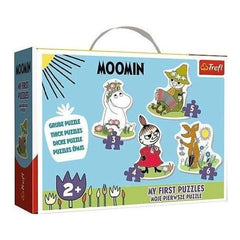 Trefl - Happy Moomins 4 Puzzles en 1 Puzzle en Forme - Puzzles - +2 - TRF36094
