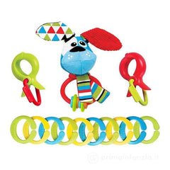 Yookidoo - Clips, Rattle 'N' Links Dog Toy Set - Jouets d'Activité Bébé - 0M - YKD40152