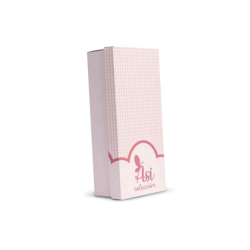 ASI Dolls Cherry Collection box with pink checkered pattern and logo.