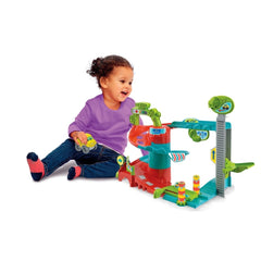 Baby-Clementoni - Station de Pompiers - Sets de Voitures de Course et de Pistes