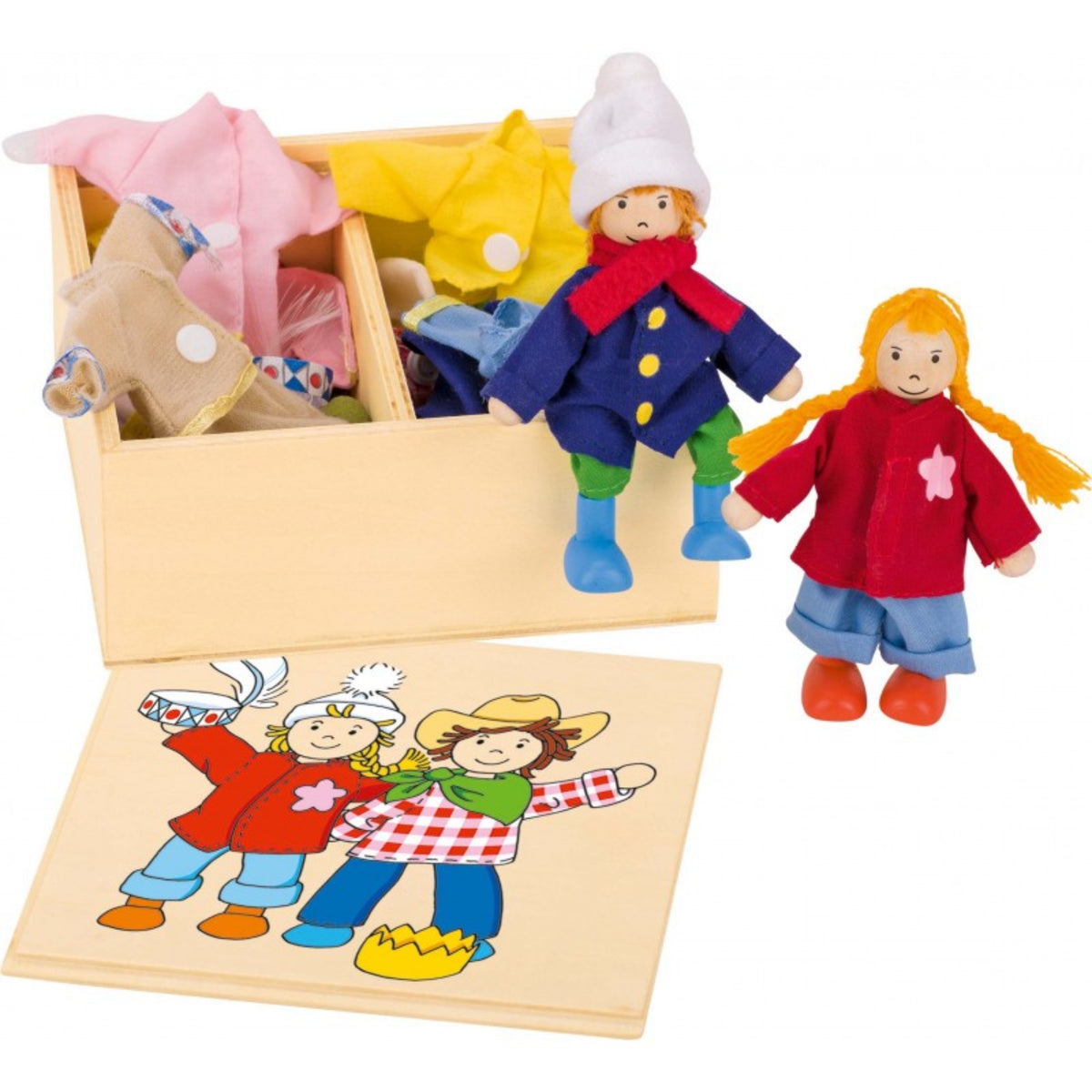 Gollness - Poupées Birte & Ben avec boîte de vêtements - Poupées, ensembles de jeu et figurines