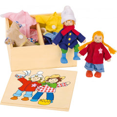 Gollness - Poupées Birte & Ben avec boîte de vêtements - Poupées, ensembles de jeu et figurines