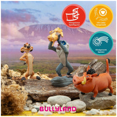Bullyland - Disney - Figurine de Rafiki avec Bébé Simba 10 cm - Le Roi Lion - Figurines d'action et de jouets
