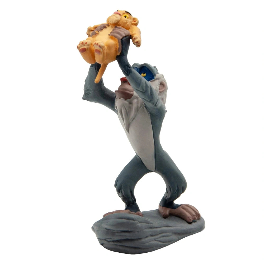 Bullyland - Disney - Figurine de Rafiki avec Bébé Simba 10 cm - Le Roi Lion - Figurines d'action et de jouets
