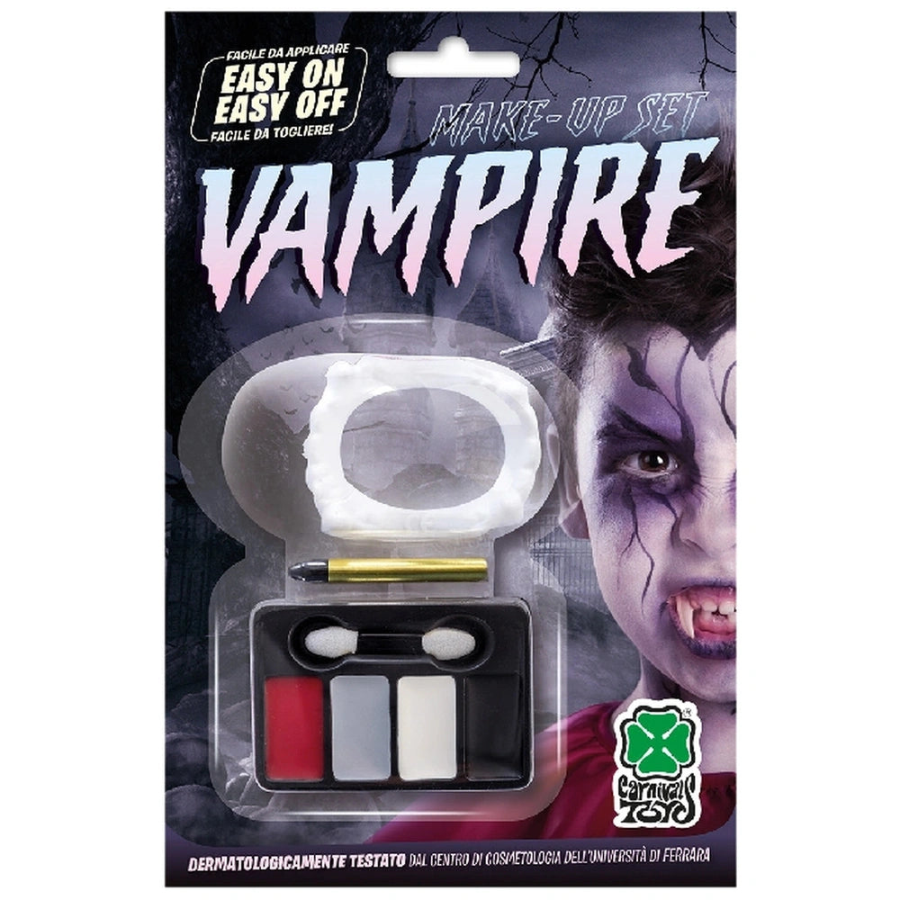 Carnival Toys - Dracula Vampire Make-Up Set For Easy Transformation With Prosthetic Dentures - Makeup