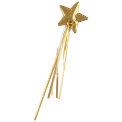 Carnival Toys - Bâton de fée en tissu doré enchanteur de 37 cm pour des aventures magiques de jeu de rôle - Professions fictives et jeux de rôle