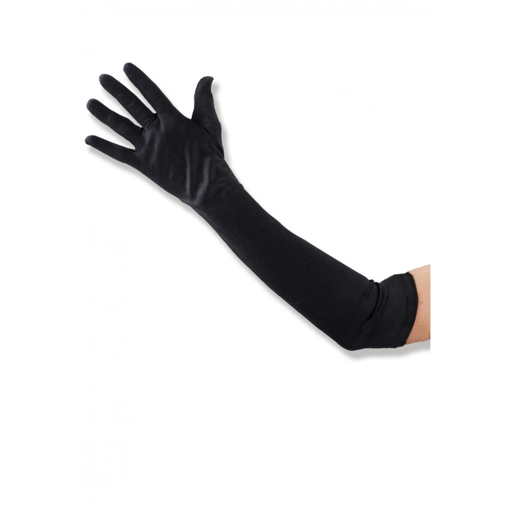 Carnival Toys - Gants Noirs Longs de 50 Cm pour S'habiller et Jouer de Manière Imaginative - Professions Imaginaires et Jeux de Rôle