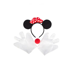 Carnival Toys - Minnie Mouse Dress Up Set With Headband Gloves And Nose For Fun Pretend Play - Pretend Professions And Role Playing