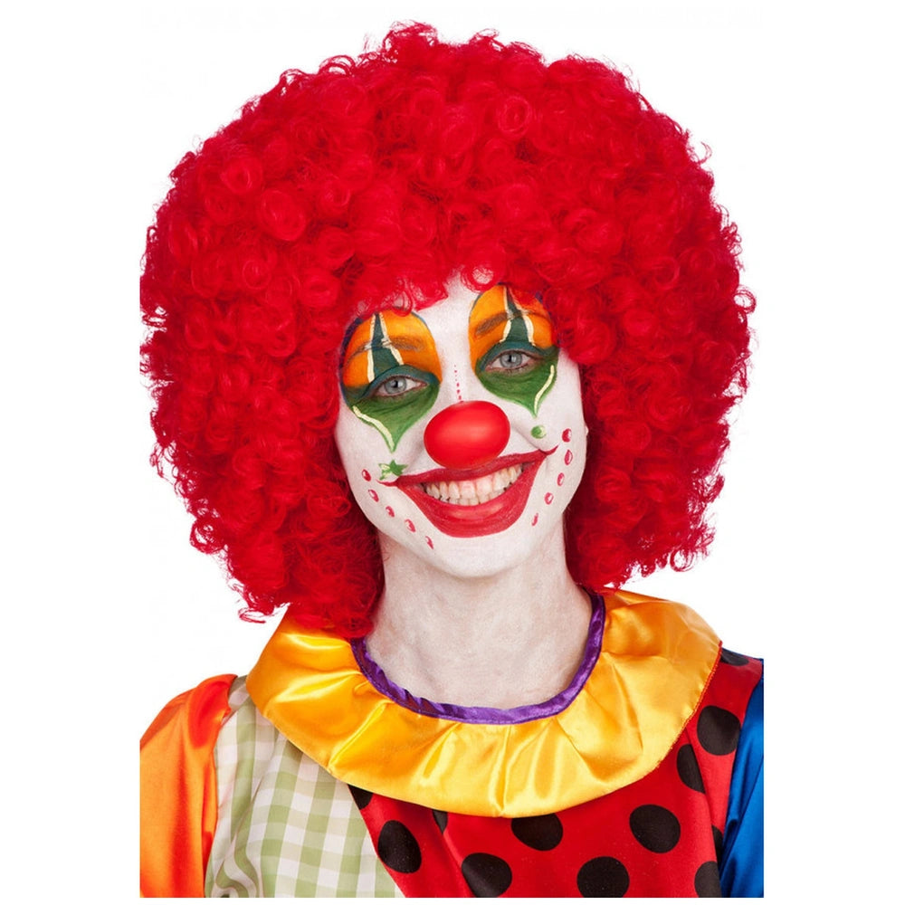 Carnival Toys - Perruque Rouge avec Longues Boucles pour S'amuser à Se Déguiser et Jouer de Manière Imaginative - Professions Imaginaires et Jeux de Rôle