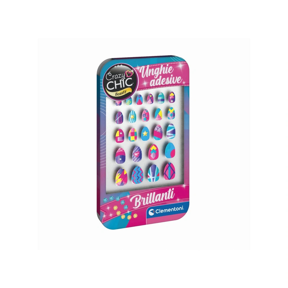 Clementoni - Crazy Chic Ongles Autocollants Brillants - Maquillage