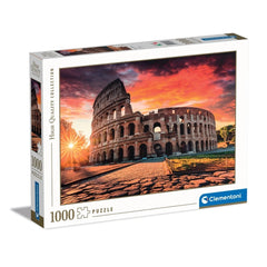 Clementoni Collection Haute Qualité - Puzzle 1000 Pcs Colisée de Rome au Coucher de Soleil