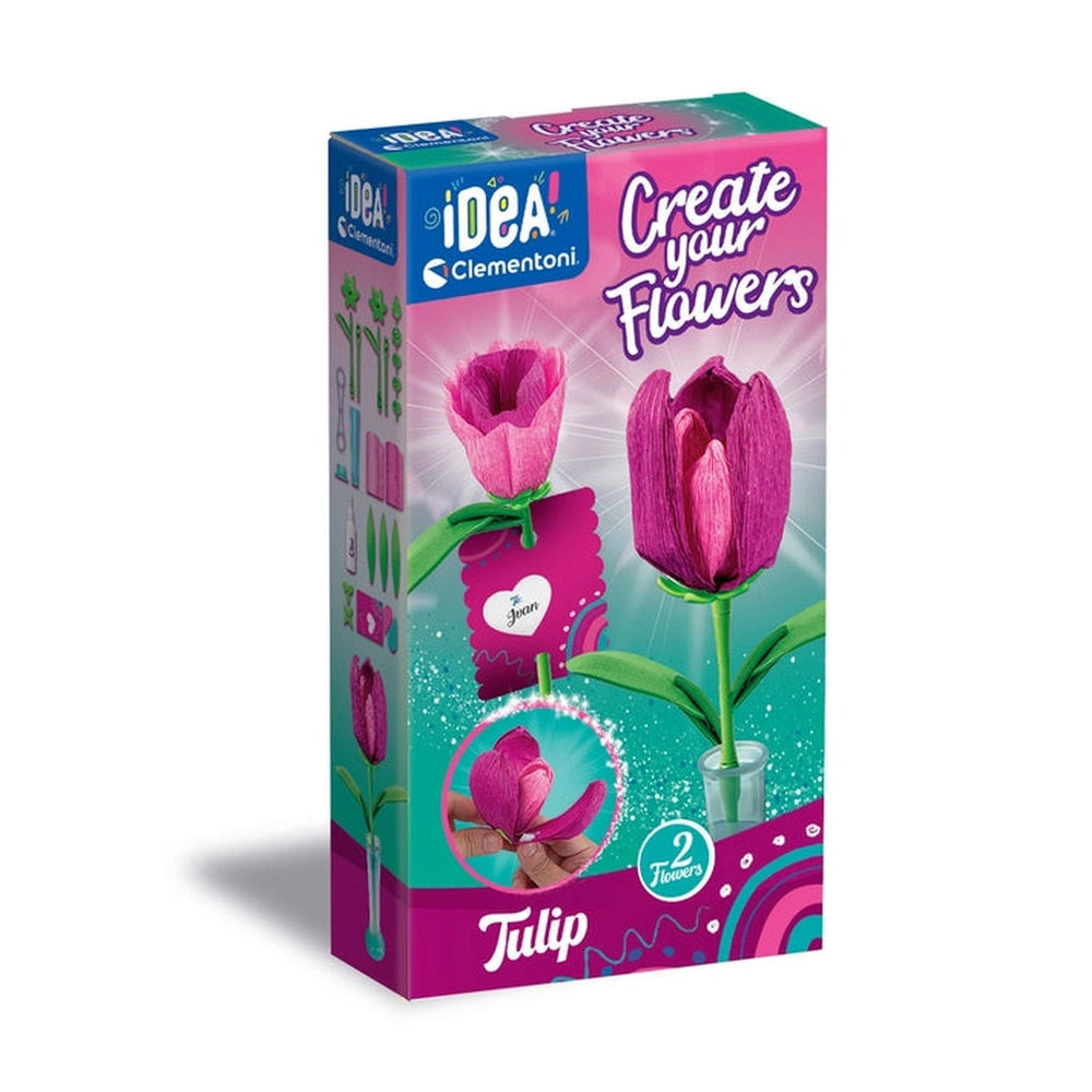 Clementoni - Idea Create Your Flowers Tulip - Arts & Crafts