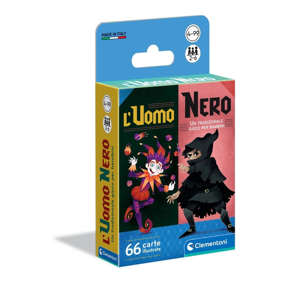 Clementoni - L'Uomo Nero Cartes à Jouer - Édition Italienne