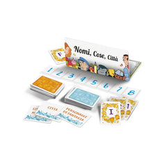 Clementoni - Nomi Cose Città Jeux de Cartes - Édition Italienne