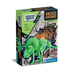 Clementoni Scienza E Gioco Lab - Archeogiocando - Triceratopo Glow In The Dark Toy Playsets