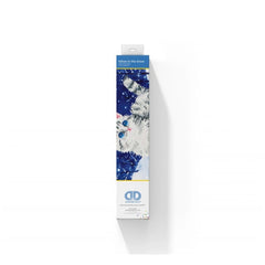 Diamond Dotz Kitten in the Snow arts & crafts kit in matte and glossy packaging with a clear window and textured surface.