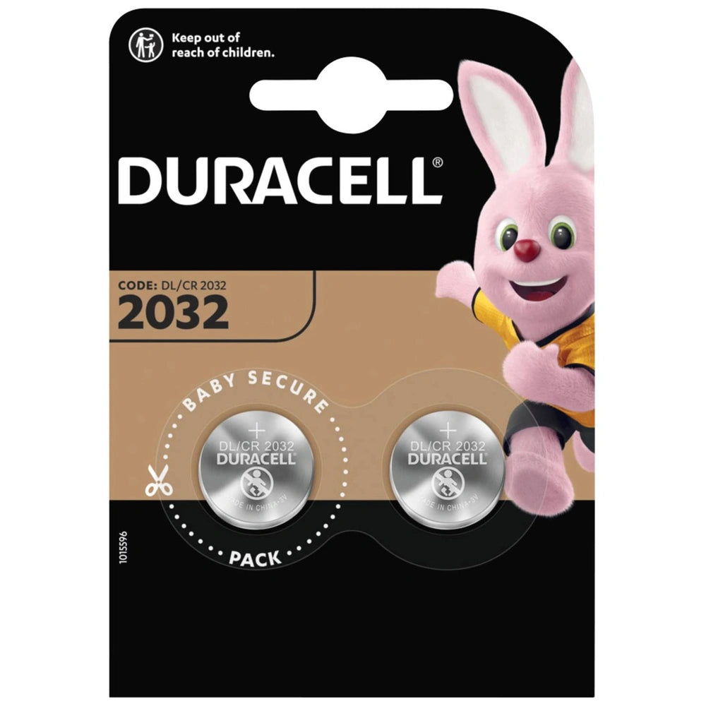 Duracell Pile Bouton Cr 2032 3 V 2 Pc(S) 220 Mah Lithium Elektro 2032
